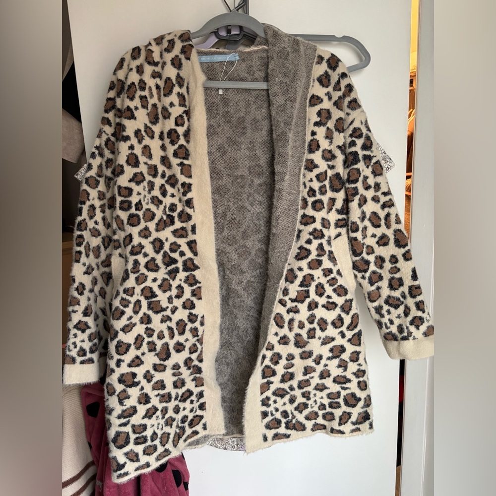 Cheetah Print Cardigan *OVERSIZED*